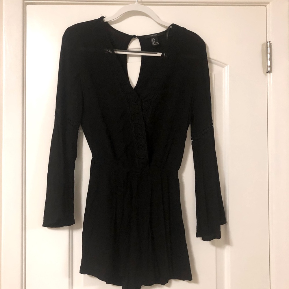 Black Foever21 Romper